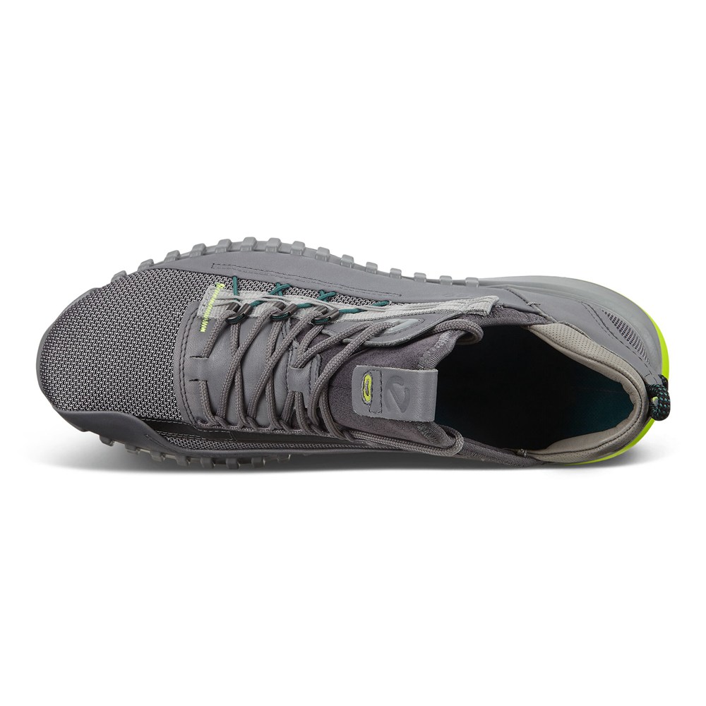 Mens Hiking Shoes - ECCO Zipflex Low - Dark Grey - 2970UEXMC